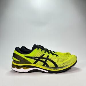 Asics Gel Kayano 27 Lime Zest Black Running Sneakers 1011A767 Mens Size 10.5